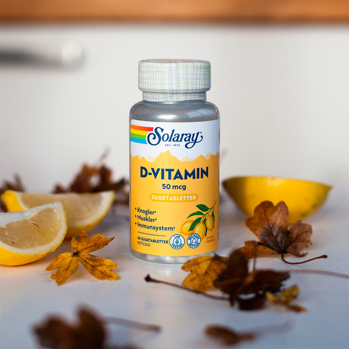 Solaray D-vitamin 50 Mcg | 60 Tabl. fra Solaray