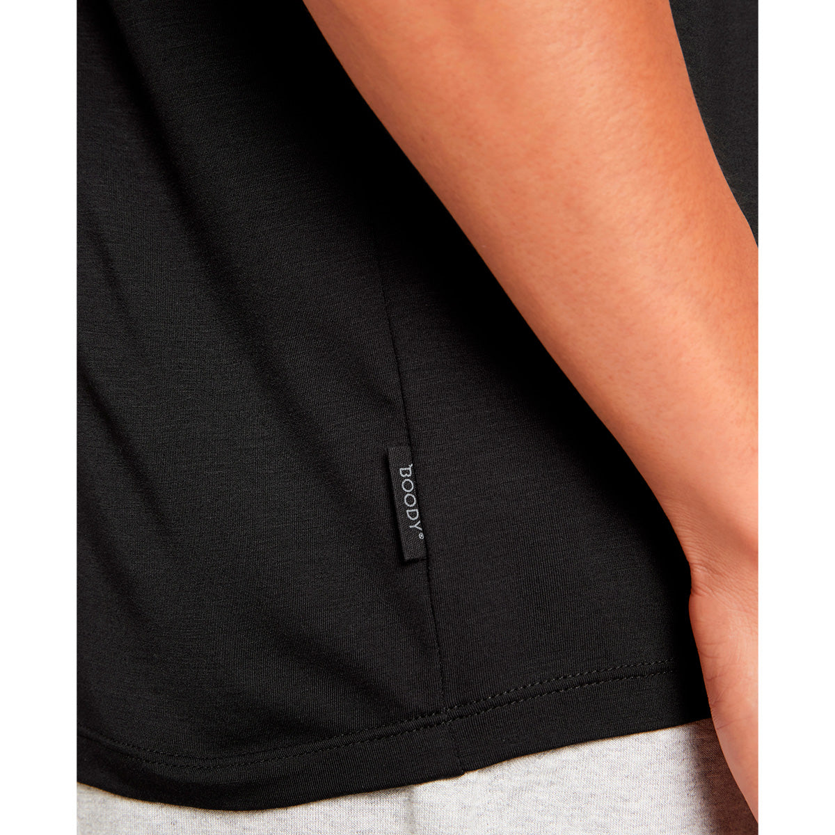 Boody Men´s Crew Neck T-shirt Sort | Str. Xl fra Boody