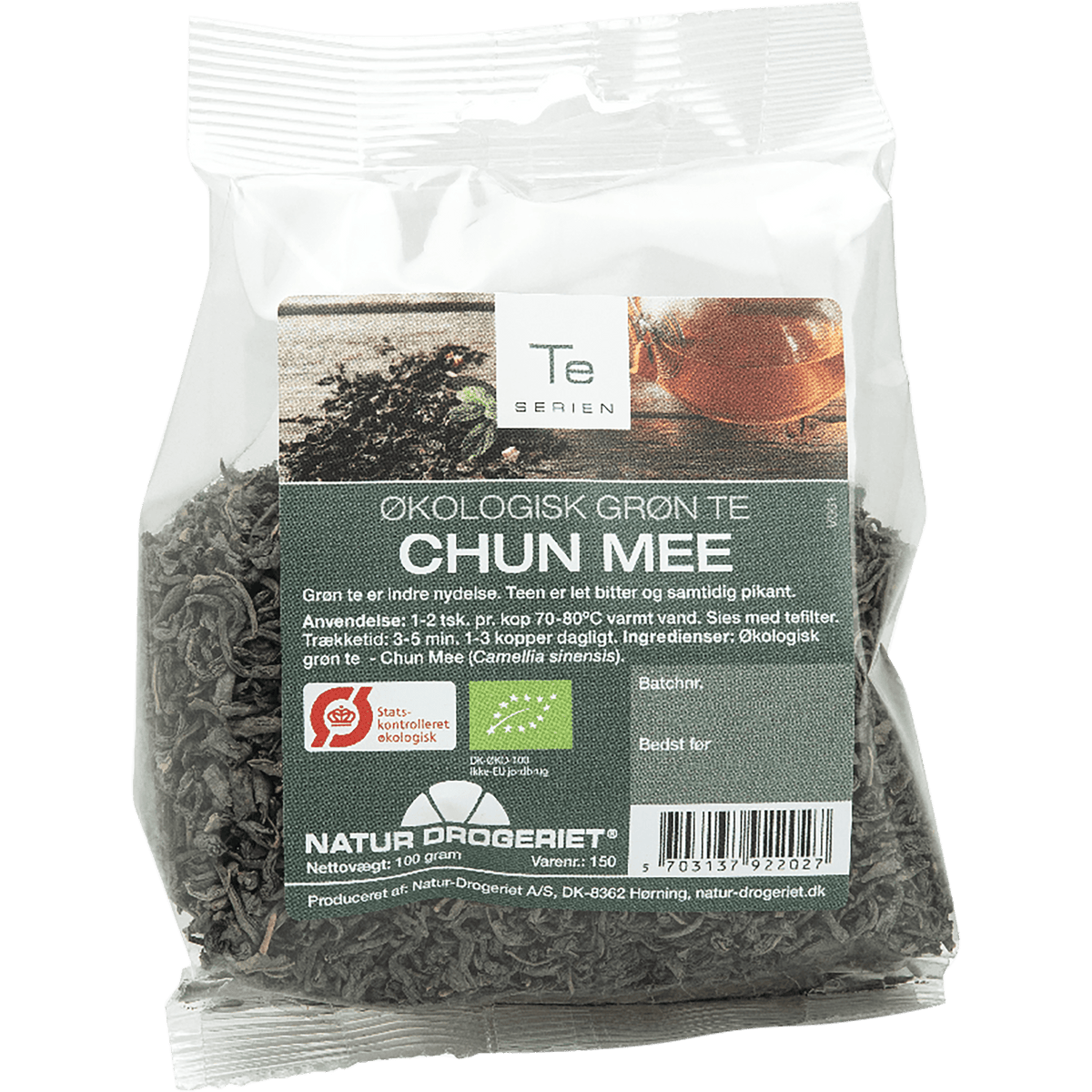 Natur-Drogeriet Grønn Te Mild Økologisk | 100 g