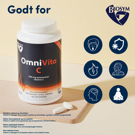 Biosym Omnivita C | 160 Tabl. fra Biosym