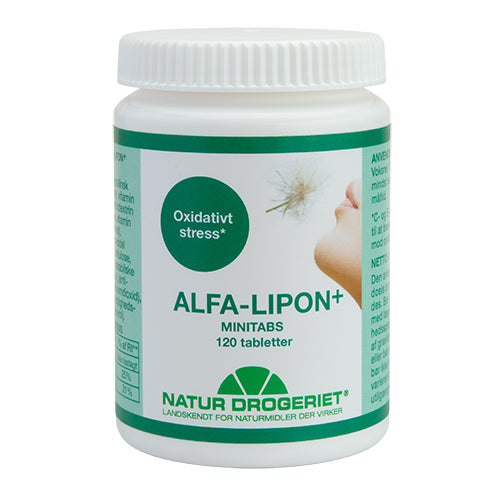 Natur-Drogeriet Alfa-lipon+ Minitabs | 120 Tabl. fra Natur-Drogeriet