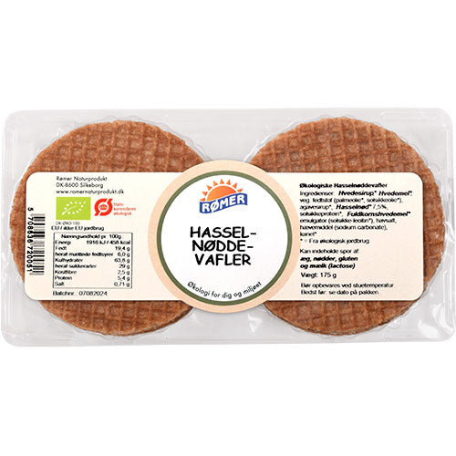 Vafler Med Hasselnøtter Øko fra Rømer