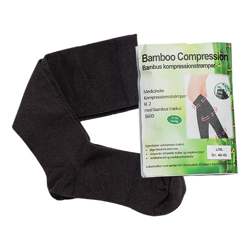 Bamboo Pro Bambus Kompressionsstrømper | Str. L/xl fra Bamboo Pro
