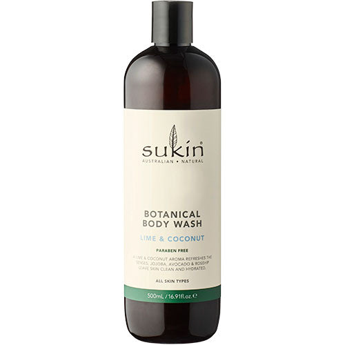 Sukin Botanical Body Wash Lime & Coconut | 500 ml fra Sukin