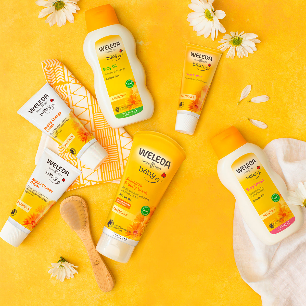 Calendula Babybad Krem fra Weleda