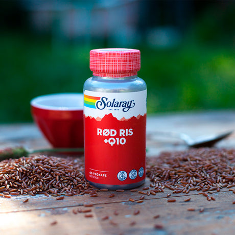 Rød Ris + Q10 fra Solaray