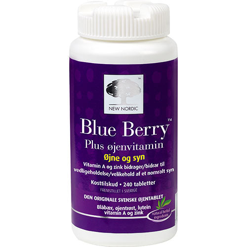Blue Berry Plus Øyevitamin fra New Nordic