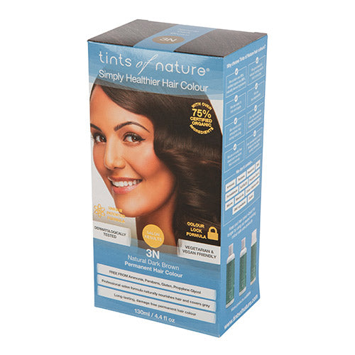 Mørk Brun Permanent Hårfarge 3N fra Tints of nature