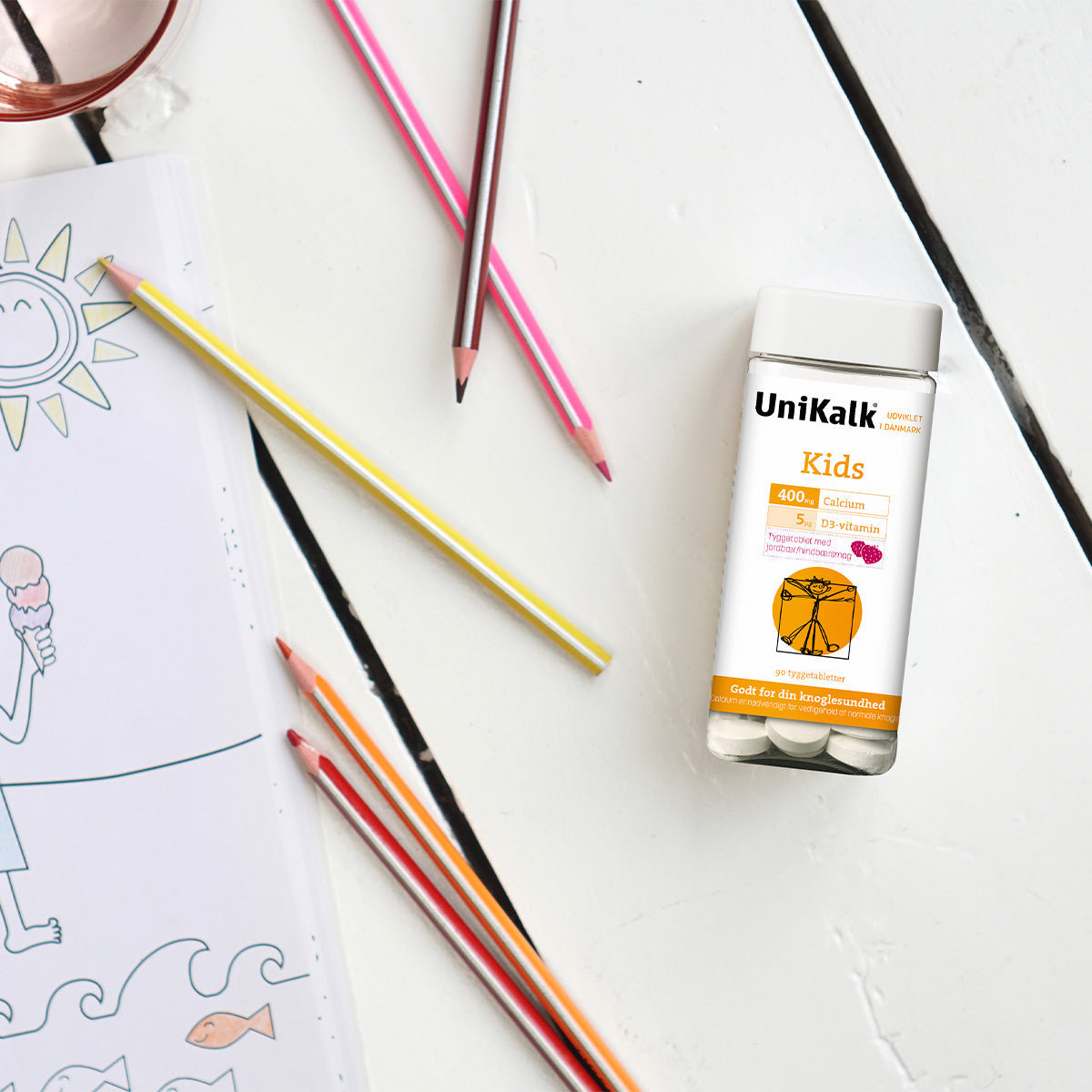 Kids Tyggetabletter fra Unikalk