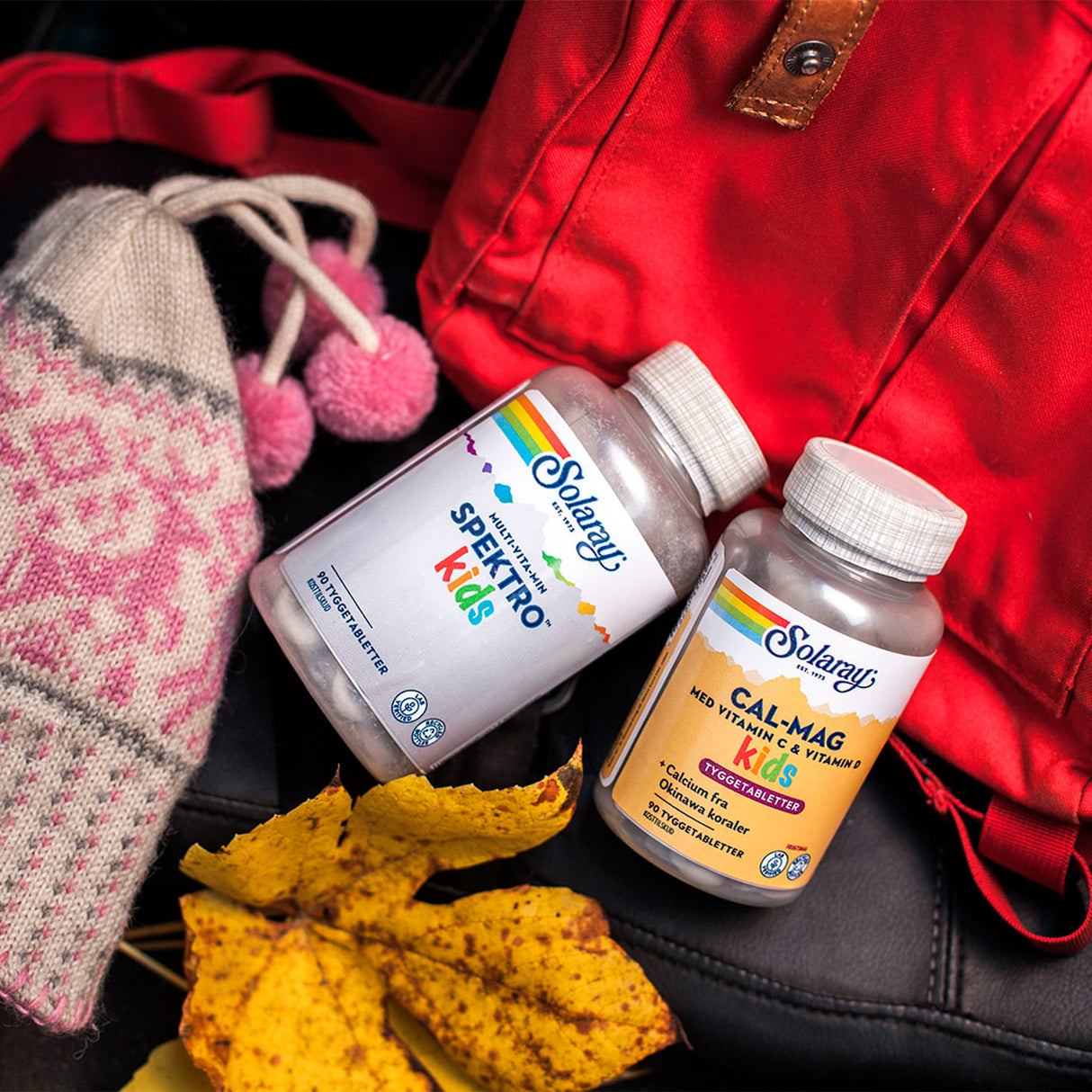 Solaray Cal-mag Kids | 90 Tabl. fra Solaray