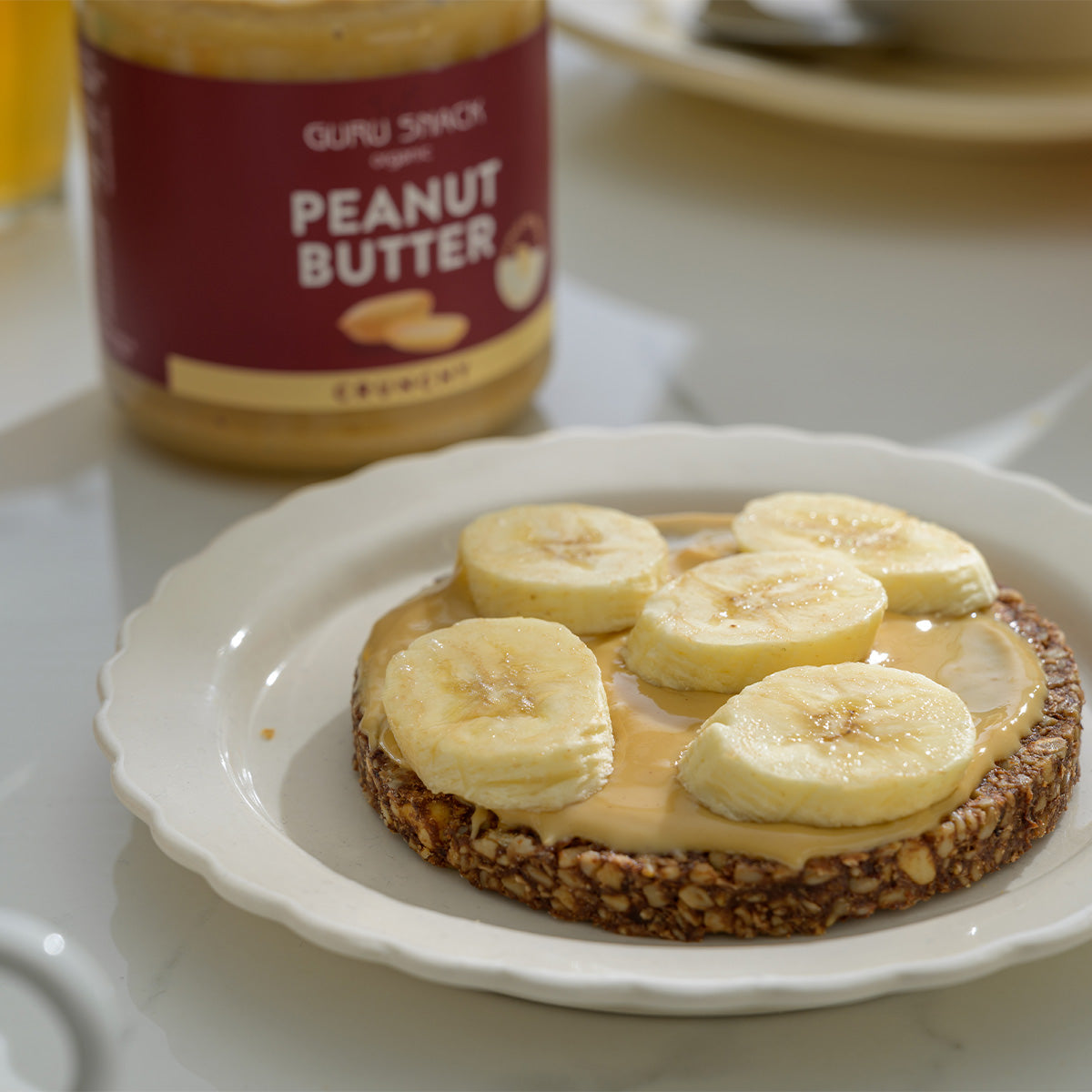 Almond Butter Smooth Øko - Glutenfri fra Guru Snack