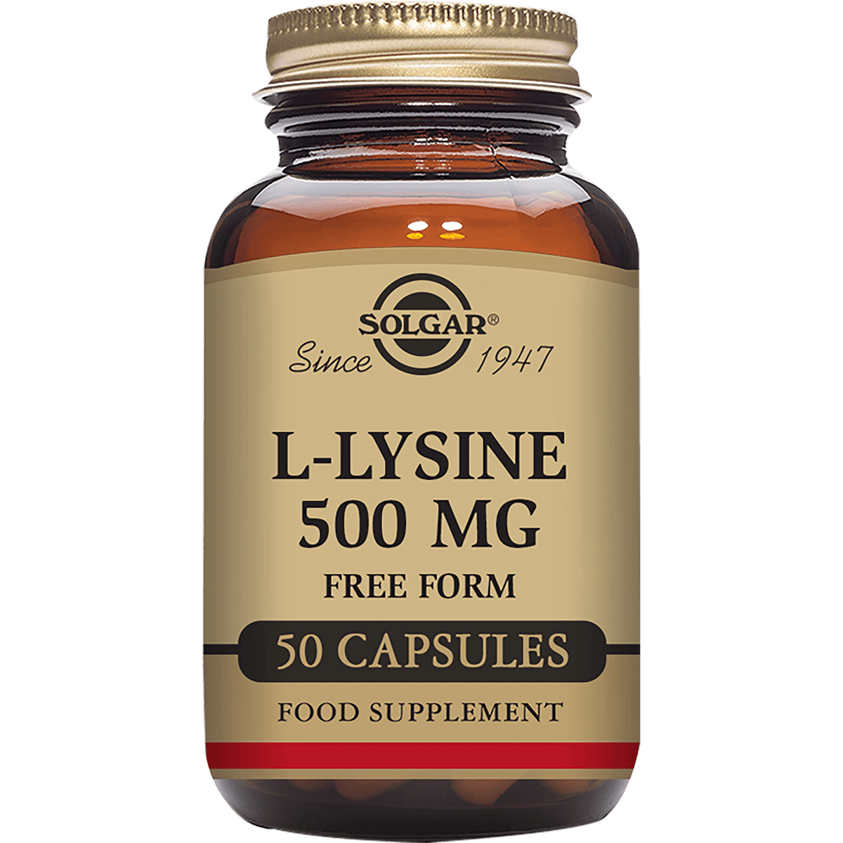 Solgar L-Lysine Aminosyre | 50 Kapsler