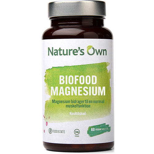 Natures Own Biofood Magnesium | 60 Tabl. fra Natures Own