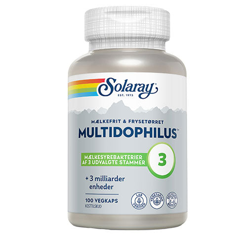 Multidophilus 3 Melkefri fra Solaray