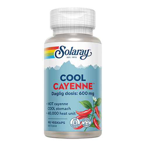 Solaray Cool Cayenne | 90 kapsler fra Solaray