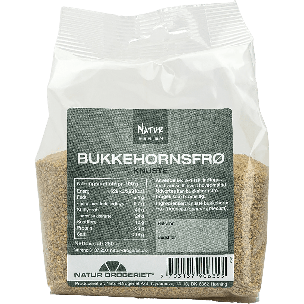Natur-Drogeriet Bukkehornkløverfrø Knust | 250 g fra Natur-Drogeriet