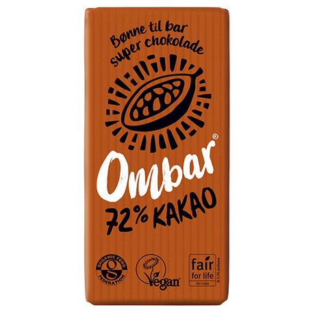 Raw Chocolate 72% Bar Ø fra Ombar