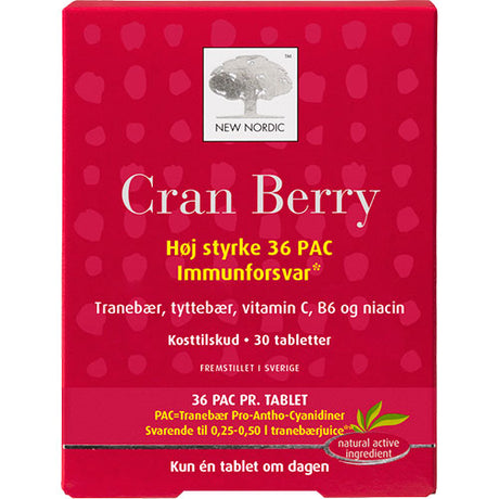 New Nordic Cran Berry | 30 Tabl. fra New Nordic