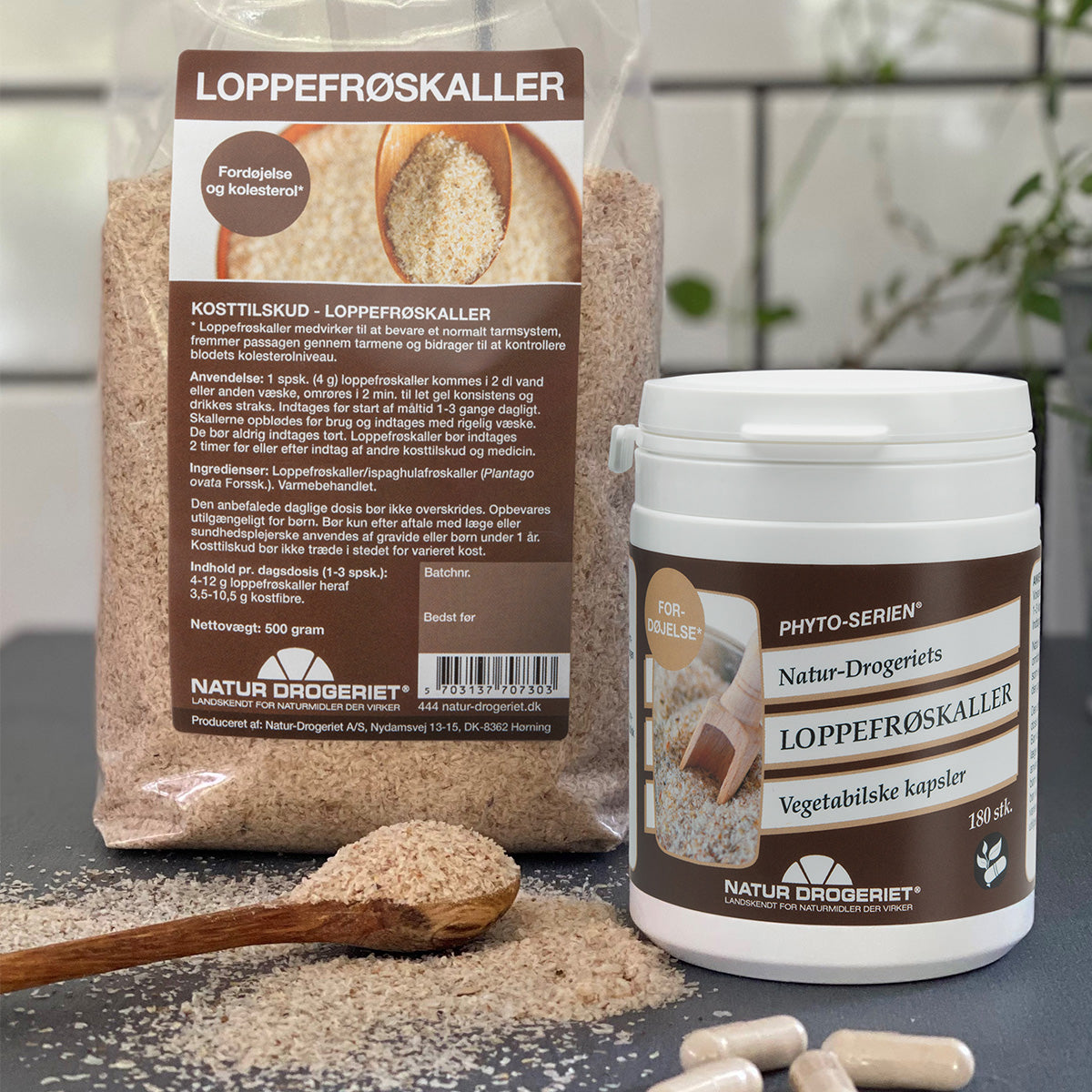 Loppefrøskall Kapsler ? Psyllium Fiberkapsler for Fordøyelsen fra Natur-Drogeriet