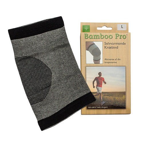 Bamboo Pro Knæbind Selvvarmende 45-49 cm | Str. L fra Bamboo Pro