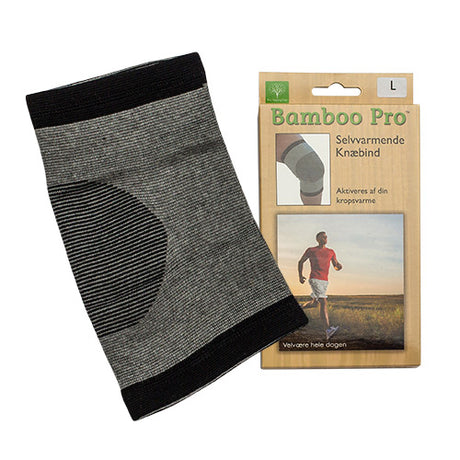 Bamboo Pro Knæbind Selvvarmende 45-49 cm | Str. L fra Bamboo Pro