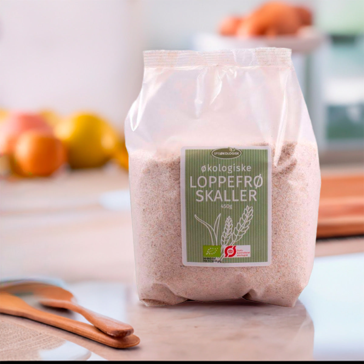 Økologisk Psyllium Husk Loppefrøskaller fra Spis Økologisk