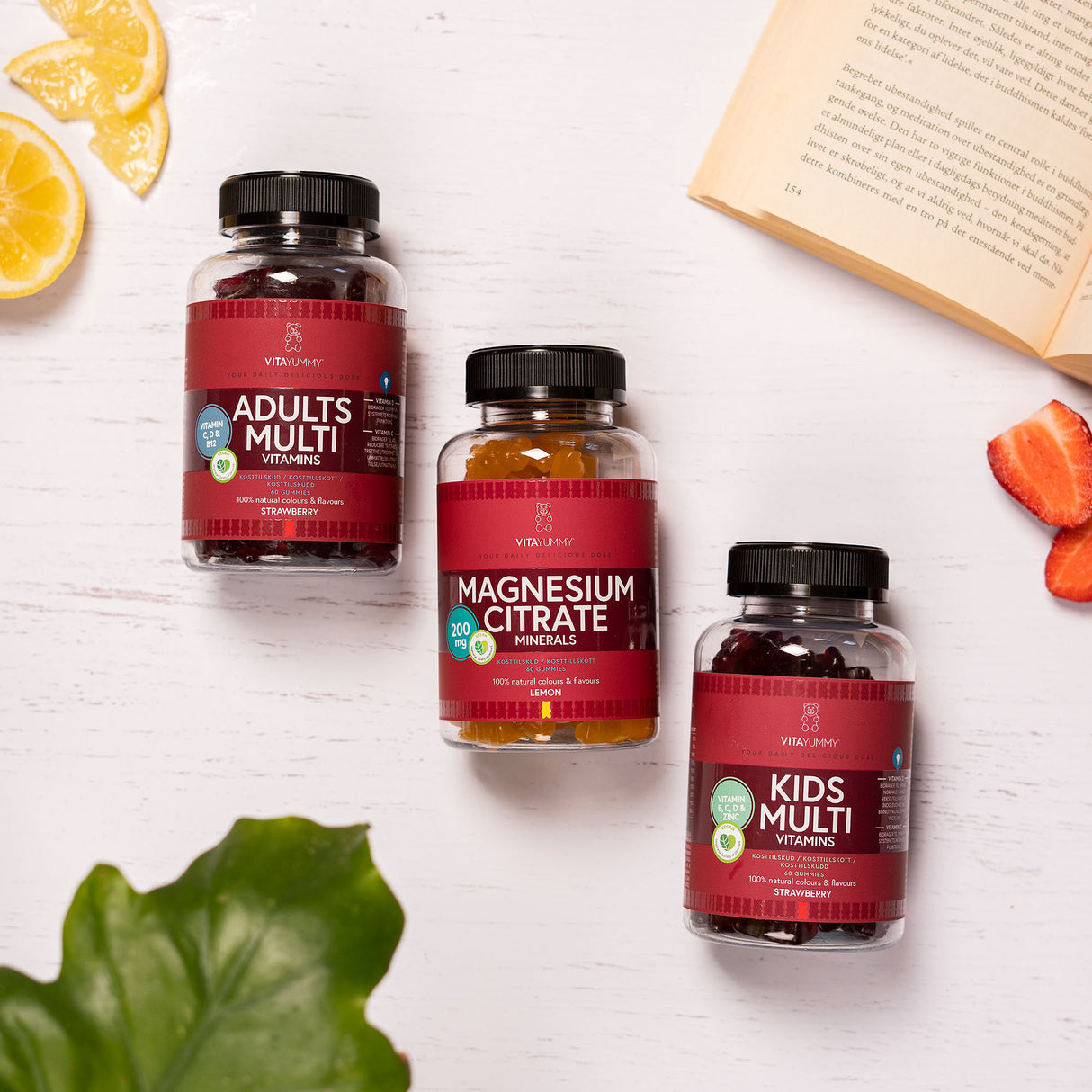 VitaYummy Magnesium Lemon | 60 vingummi fra VitaYummy