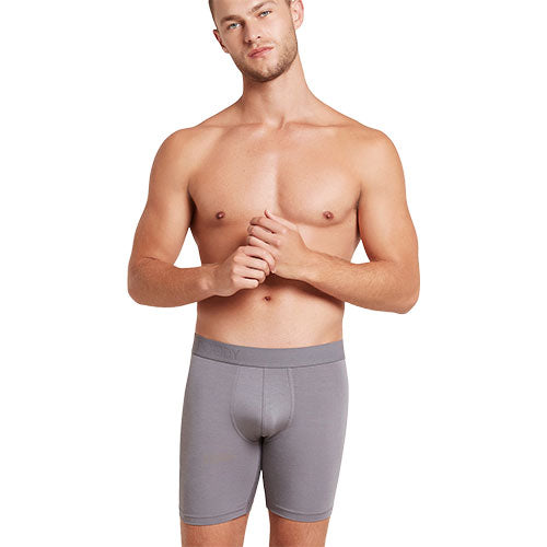 Boody Men´s Everyday Longer Boxers Ash | Str. S fra Boody