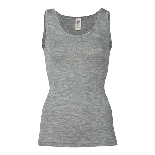 Top Merinoull og Silke Light Grey fra fra Engel Natur