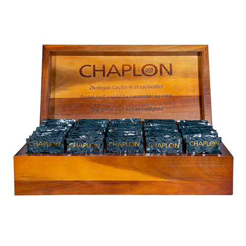 Tekasse I Tre Med 50 Teposer Øko fra Chaplon