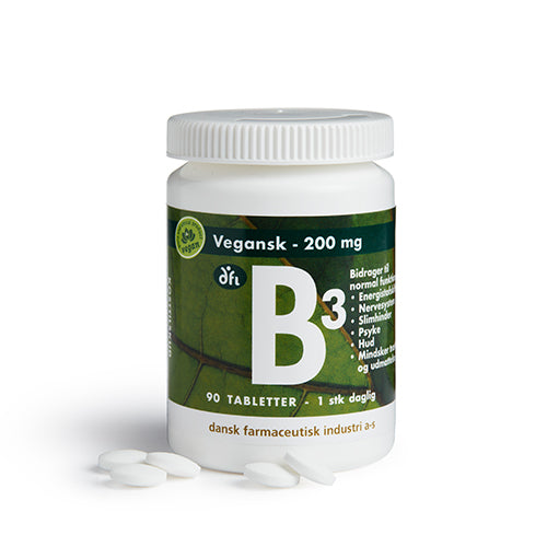 B3 Depottabletter fra Grønne dfi vitaminer