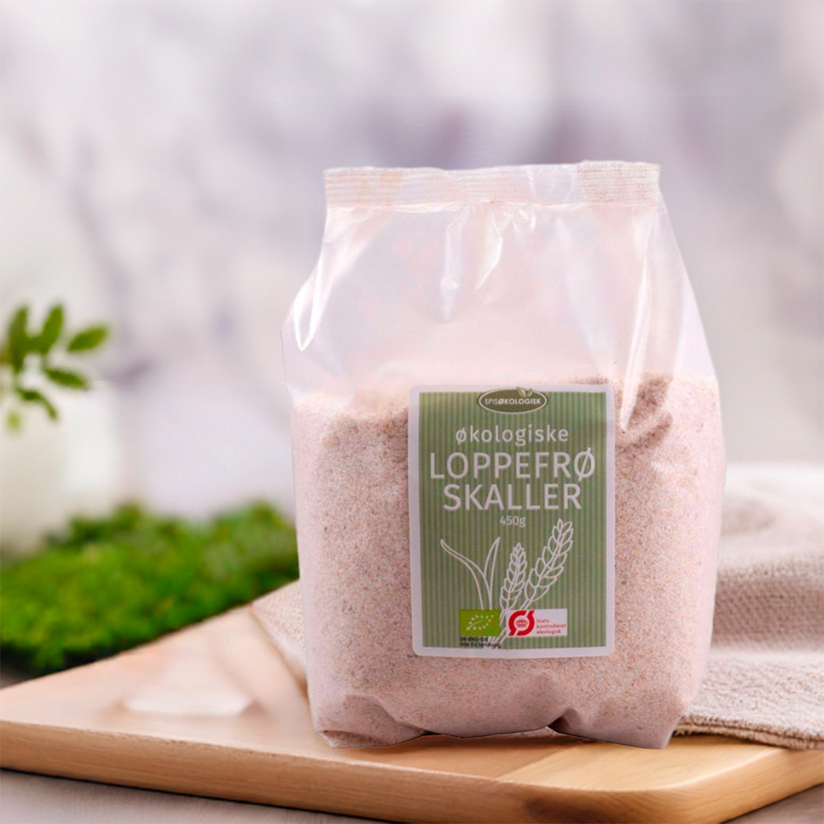 Økologisk Psyllium Husk Loppefrøskaller fra Spis Økologisk