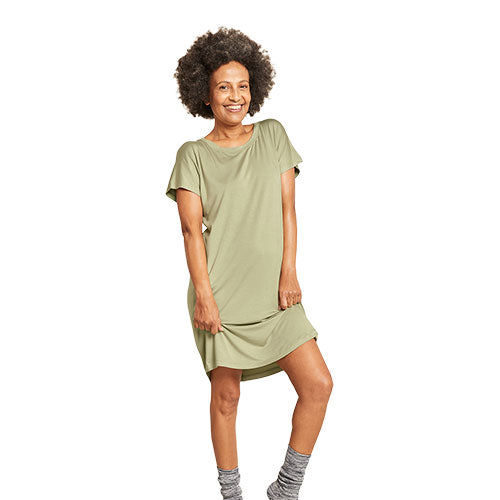 Boody Goodnight Nightdress Sage | Str. Xl fra Boody