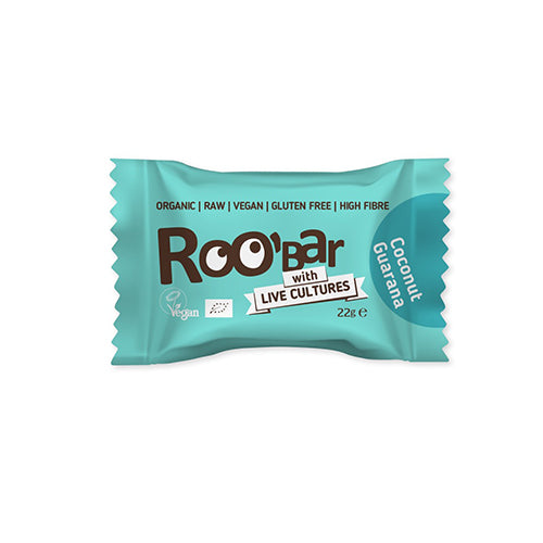 Roobiotic Energibombe Kokos & Guarana Ø fra ROO'bar