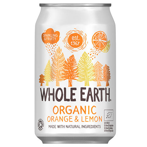 Whole Earth Appelsin/citron Sodavand Ø | 330 ml fra Whole Earth