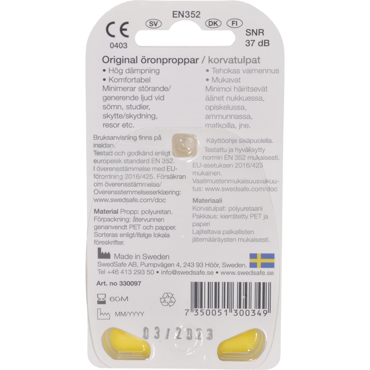 Original Large 5 Par fra SwedSafe