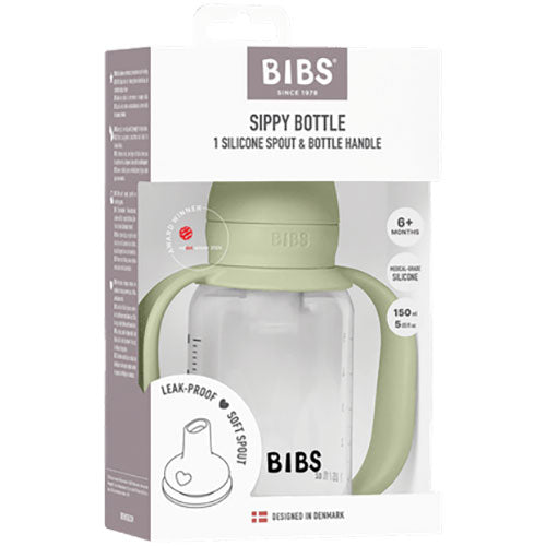BIBS Baby Sippy Bottle Spout Silicone | Sage fra BIBS