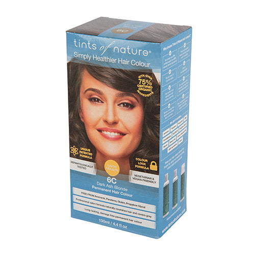 Permanent Hårfarge Mørk Askeblond 6C fra Tints of nature