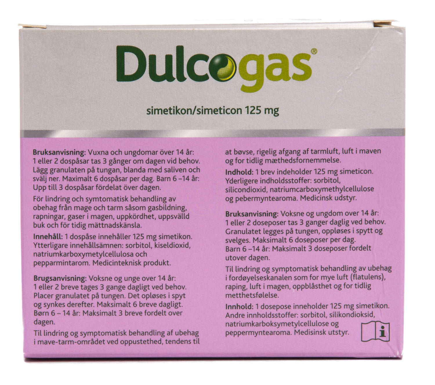 Dulcogas Peppermint fra Dulcolax