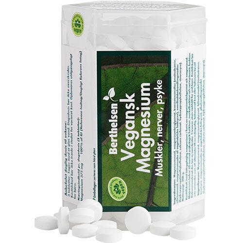 Berthelsen Magnesium Vegansk | 240 Tabl. fra Berthelsen