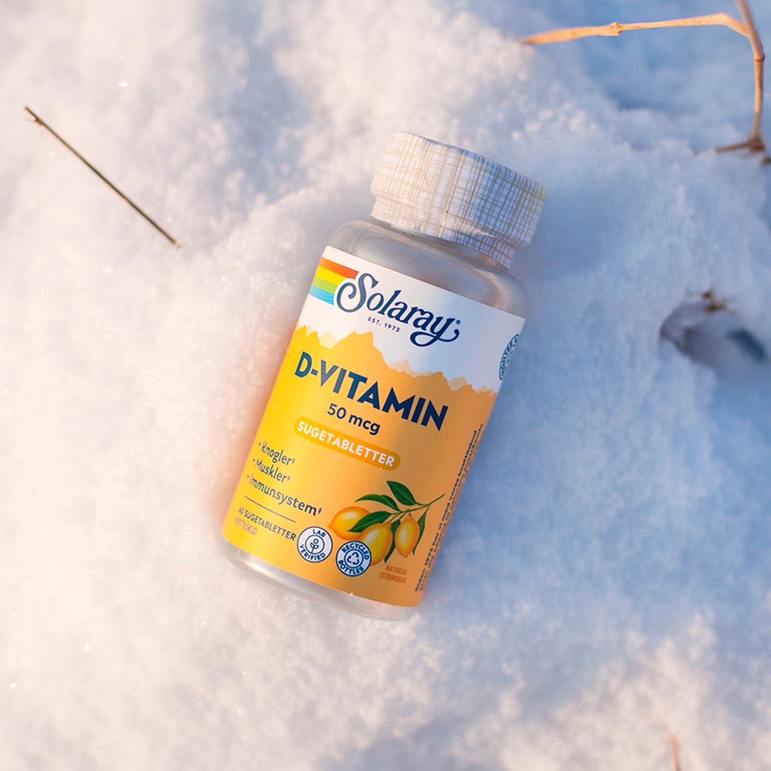 Solaray D-vitamin 50 Mcg | 60 Tabl. fra Solaray