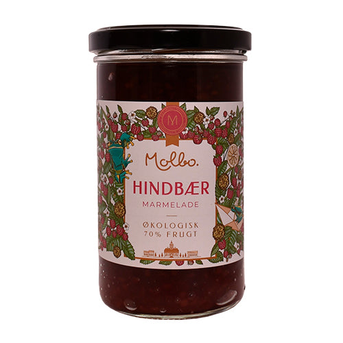 Hindbærsyltetøy Molbo Øko fra Rømer