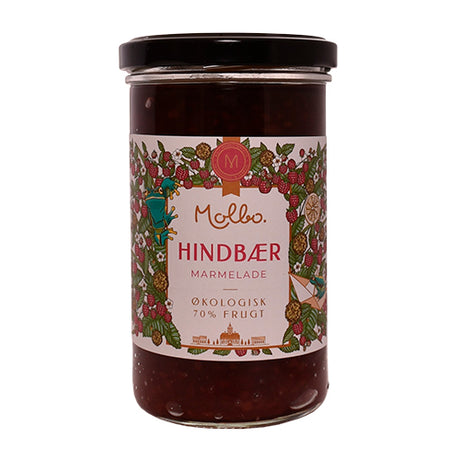 Hindbærsyltetøy Molbo Øko fra Rømer