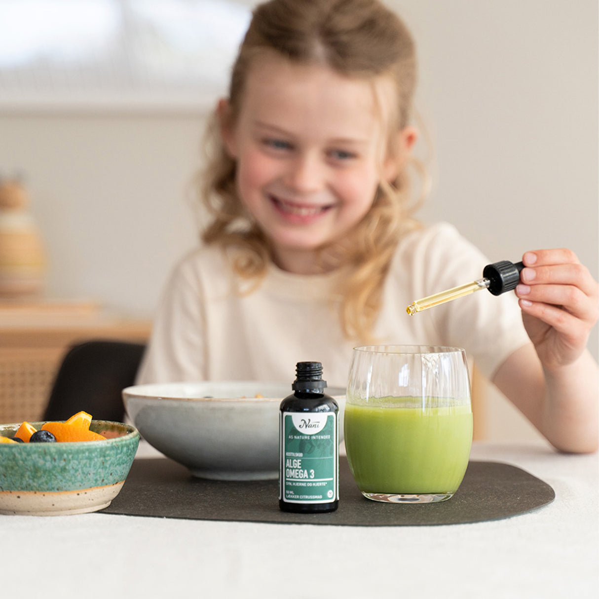 Nani Alge Omega 3 dråper med sitrussmak | 50 ml fra Nani