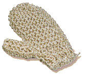 Sisal-massagehandske finstrikket fra Croll & Denecke