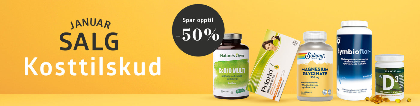 Januar salg - Kosttilskudd
