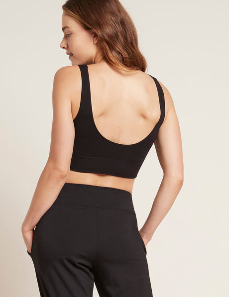 Bambus BH Ribbed Seamless Svart