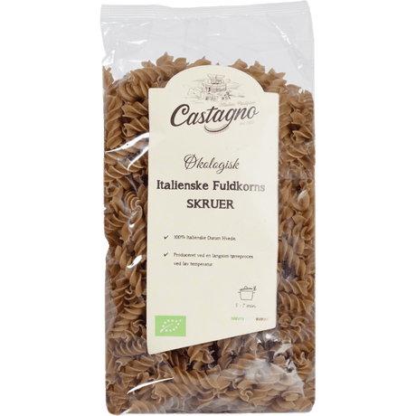 Castagno Skruer Fullkorn Økologisk | 500 g