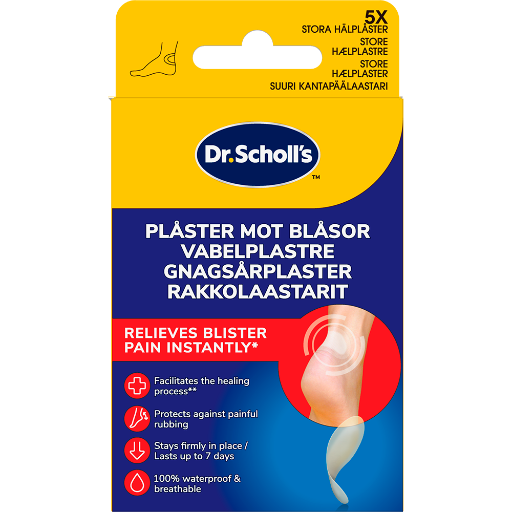 Scholl Blister Plasters Heel 5 stk