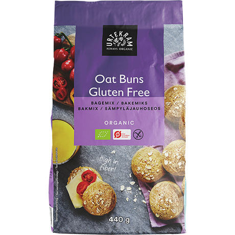 Urtekram Oat Buns GF - bagemix Ø | 440 GR fra Urtekram